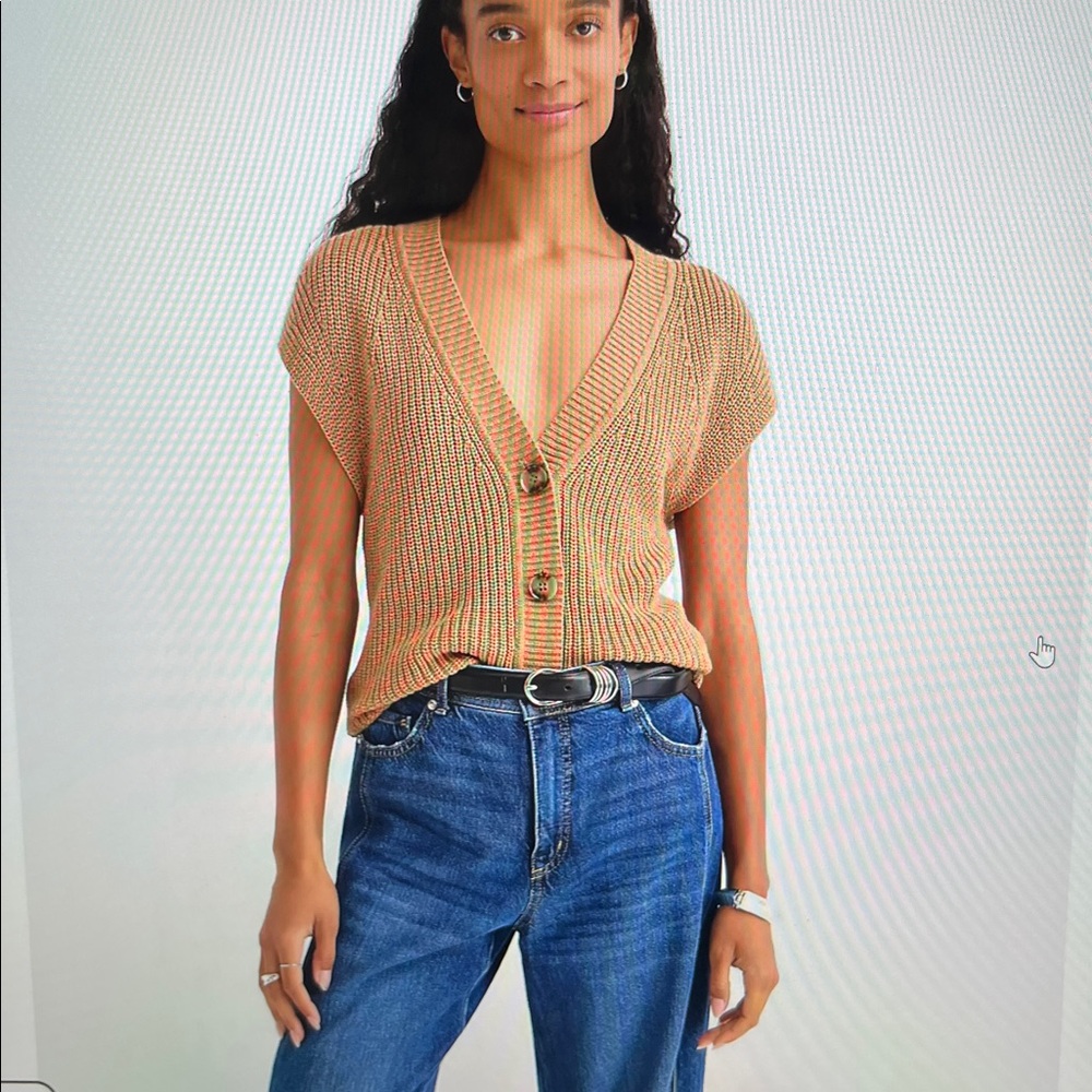 LOFT, NEW cotton sweater vest/top